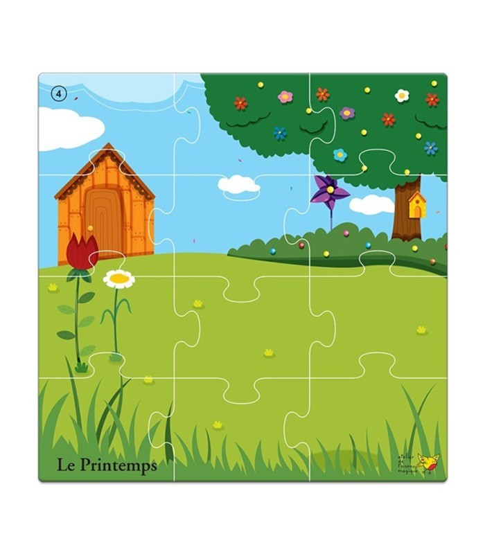 Puzzle Le Printemps – Discrimination visuelle & repérage spatial PS-MS