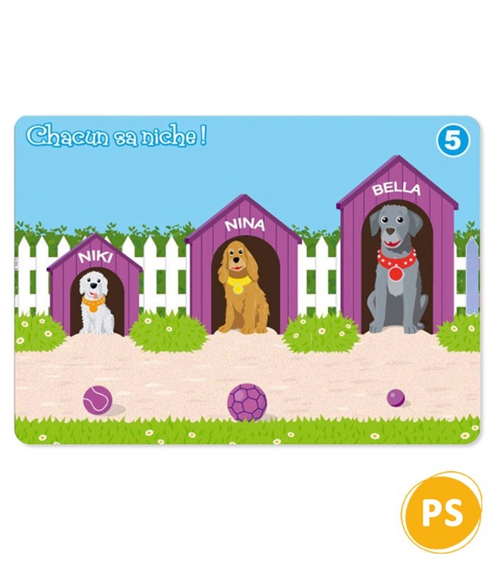 Chacun sa niche - Jeu d'agencement éducatif pour enfants Chacun sa niche - Jeu d'agencement éducatif pour enfants