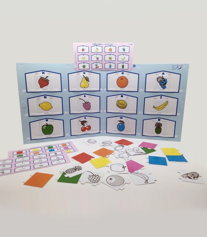 Méli Mélo de couleurs - Jeu de reconnaissance des couleurs et des formes dès 3 ans.