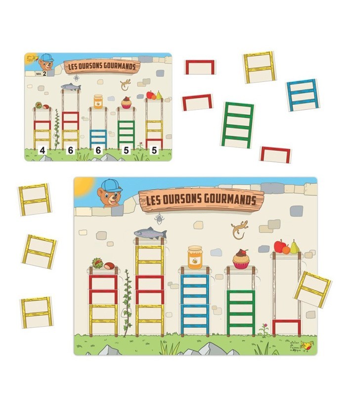 Les oursons gourmands - Jeu de numération moyenne section