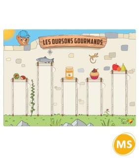 Les oursons gourmands - Jeu de numération moyenne section