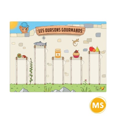 Les oursons gourmands - Jeu de numération moyenne section