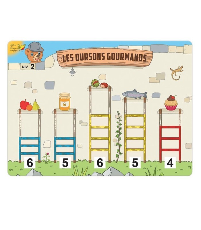 Les oursons gourmands - Jeu de numération moyenne section