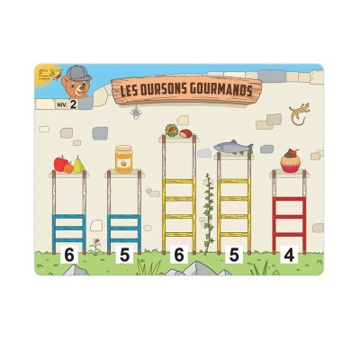 Les oursons gourmands - Jeu de numération moyenne section