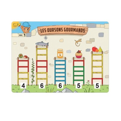 Les oursons gourmands - Jeu de numération moyenne section