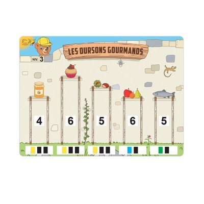 Les oursons gourmands - Jeu de numération moyenne section