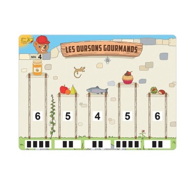 Les oursons gourmands - Jeu de numération moyenne section