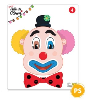 Bille de clown - Jeu d'encastrement petite section de maternelle
