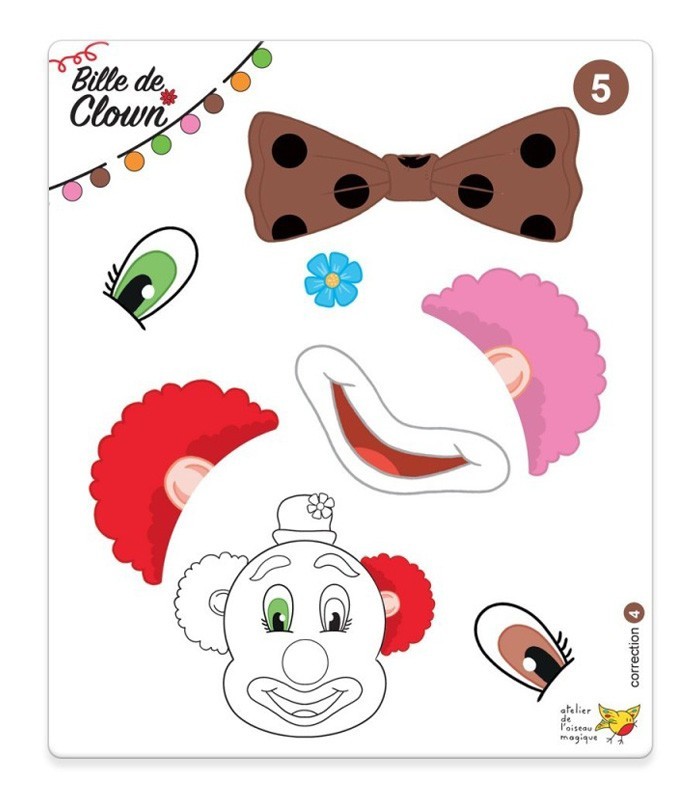 Bille de clown - Jeu d'encastrement petite section de maternelle