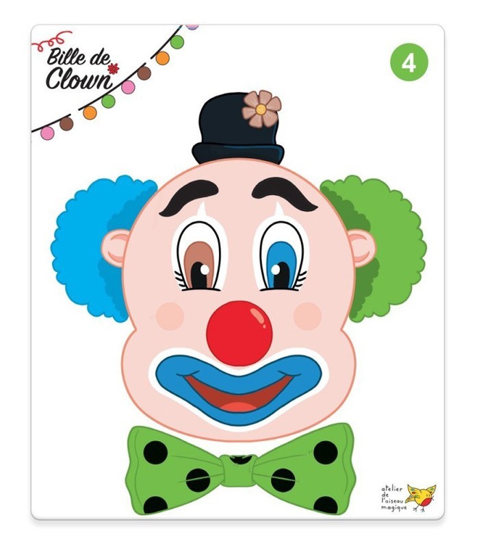 Bille de clown - Jeu d'encastrement petite section de maternelle