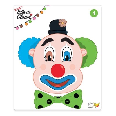 Bille de clown - Jeu d'encastrement petite section de maternelle