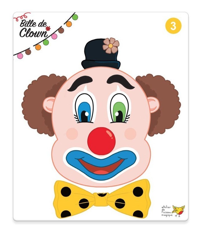 Bille de clown - Jeu d'encastrement petite section de maternelle