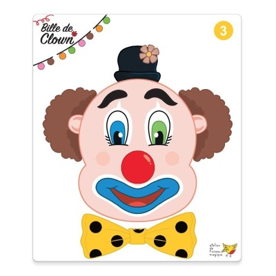Bille de clown - Jeu d'encastrement petite section de maternelle