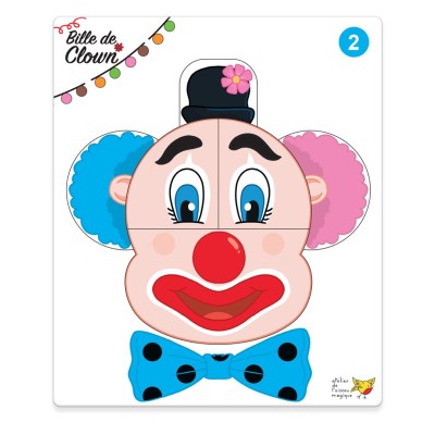 Bille de clown - Jeu d'encastrement petite section de maternelle