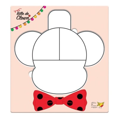 Bille de clown - Jeu d'encastrement petite section de maternelle