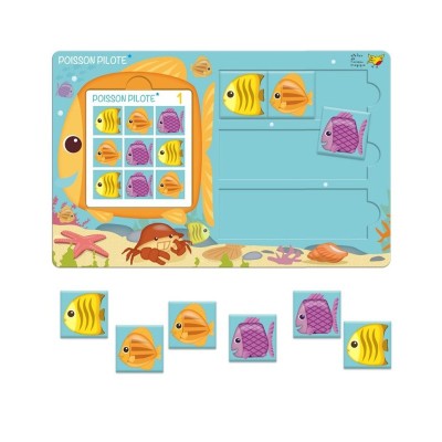 Poisson-Pilote – Jeu de logique et de discrimination visuelle pour la maternelle | Oiseau Magique