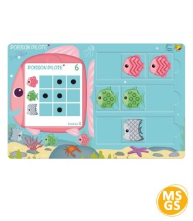 Poisson-Pilote – Jeu de logique et de discrimination visuelle pour la maternelle | Oiseau Magique