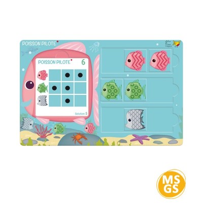 Poisson-Pilote – Jeu de logique et de discrimination visuelle pour la maternelle | Oiseau Magique