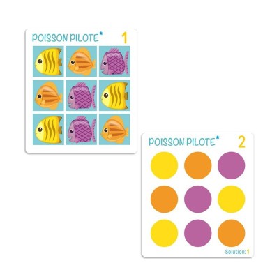 Poisson-Pilote – Jeu de logique et de discrimination visuelle pour la maternelle | Oiseau Magique