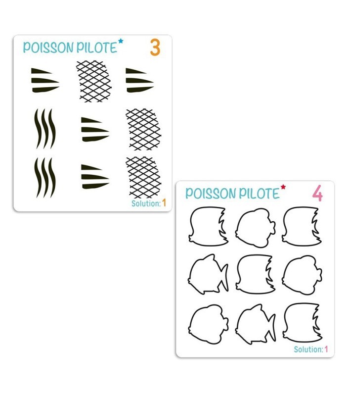 Poisson-Pilote – Jeu de logique et de discrimination visuelle pour la maternelle | Oiseau Magique