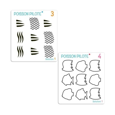 Poisson-Pilote – Jeu de logique et de discrimination visuelle pour la maternelle | Oiseau Magique