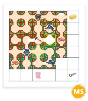 Jeu de stratégie et d'orientation spatiale - moyenne section