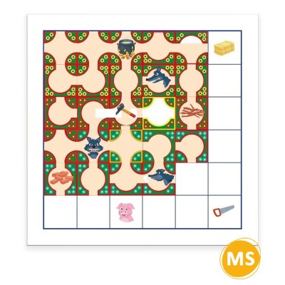 Jeu de stratégie et d'orientation spatiale - moyenne section