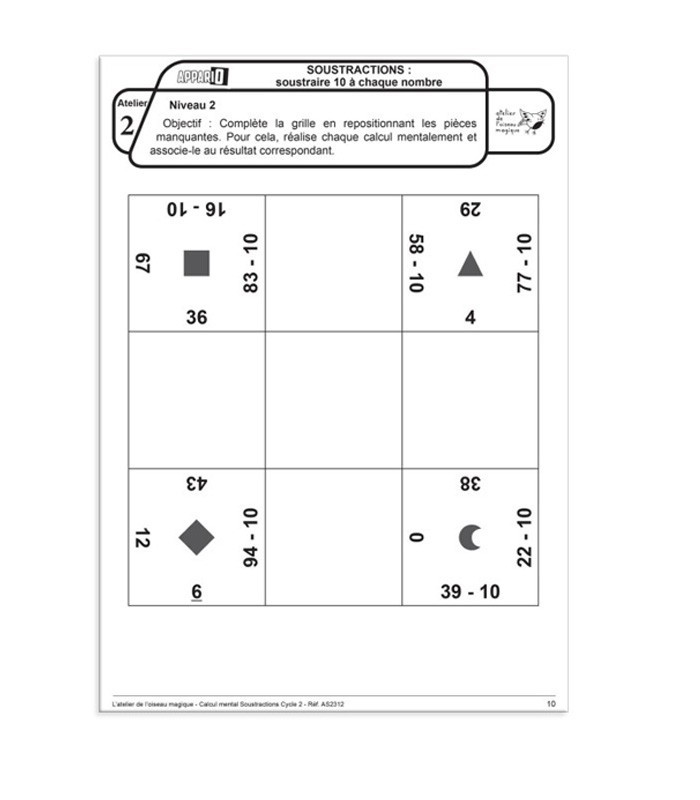 Jeu de repérage spatial - Bien casé Rééducateurs