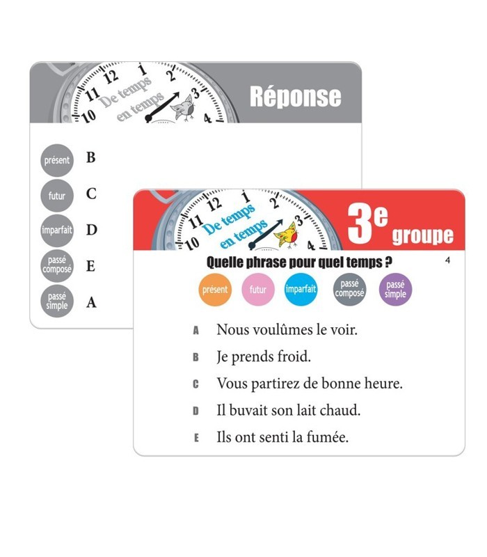 De temps en temps – Jeu de conjugaison Cycle 3