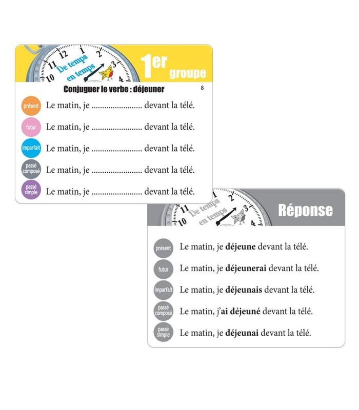 De temps en temps – Jeu de conjugaison Cycle 3