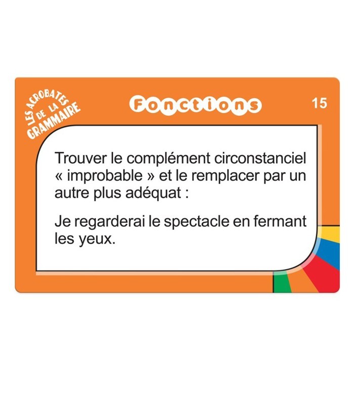 Jeu pédagogique de grammaire – Logique, conjugaison et construction de phrases