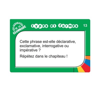 Jeu pédagogique de grammaire – Logique, conjugaison et construction de phrases