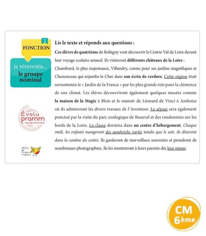 Évolugramm – Grammaire et orthographe Cycle 3 Évolugramm – Grammaire et orthographe Cycle 3