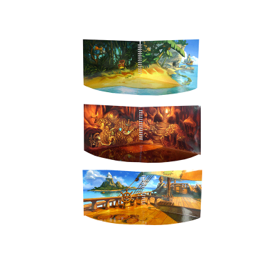 Livre à jouer - Décor 3D des pirates pour inventer des histoires