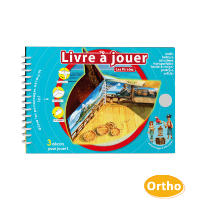Livre à jouer - Décor 3D des pirates pour inventer des histoires