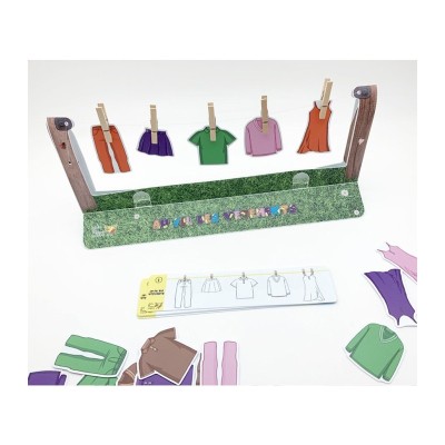 Au Fil des Vêtements – Jeu éducatif de logique et repérage spatial | L’Oiseau Magique Au Fil des Vêtements – Jeu éducatif de logique et repérage spatial | L’Oiseau Magique