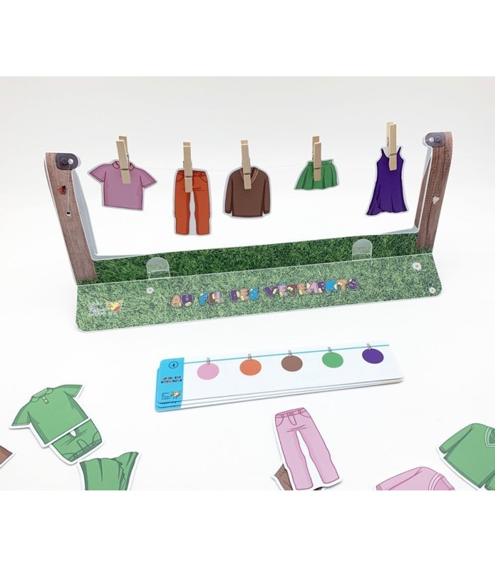 Au Fil des Vêtements – Jeu éducatif de logique et repérage spatial | L’Oiseau Magique