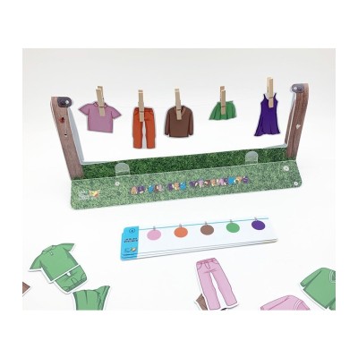 Au Fil des Vêtements – Jeu éducatif de logique et repérage spatial | L’Oiseau Magique Au Fil des Vêtements – Jeu éducatif de logique et repérage spatial | L’Oiseau Magique