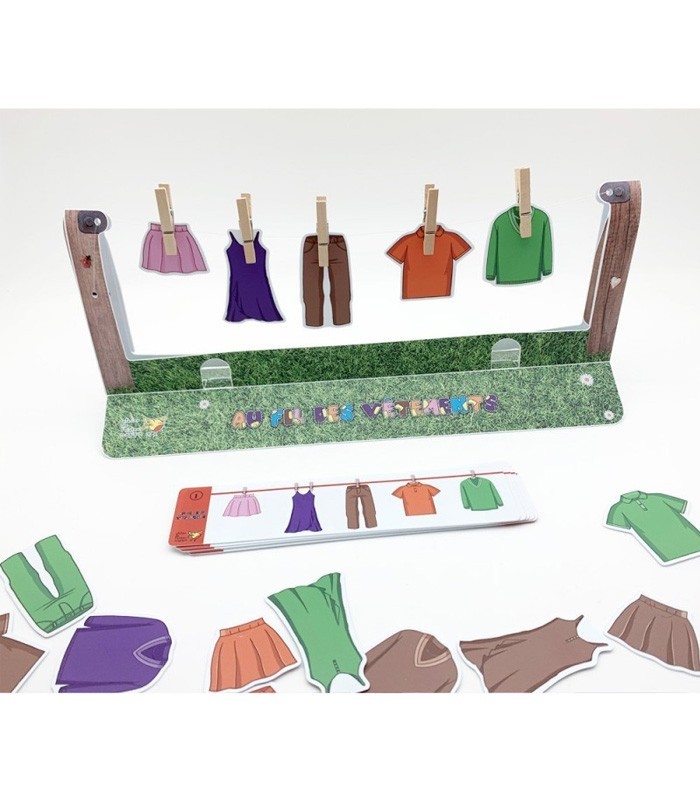 Au Fil des Vêtements – Jeu éducatif de logique et repérage spatial | L’Oiseau Magique