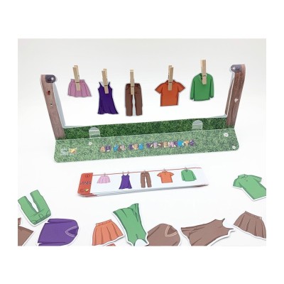 Au Fil des Vêtements – Jeu éducatif de logique et repérage spatial | L’Oiseau Magique Au Fil des Vêtements – Jeu éducatif de logique et repérage spatial | L’Oiseau Magique
