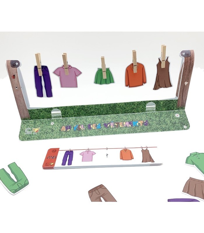 Au Fil des Vêtements – Jeu éducatif de logique et repérage spatial | L’Oiseau Magique