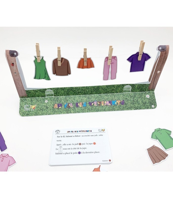 Au Fil des Vêtements – Jeu éducatif de logique et repérage spatial | L’Oiseau Magique