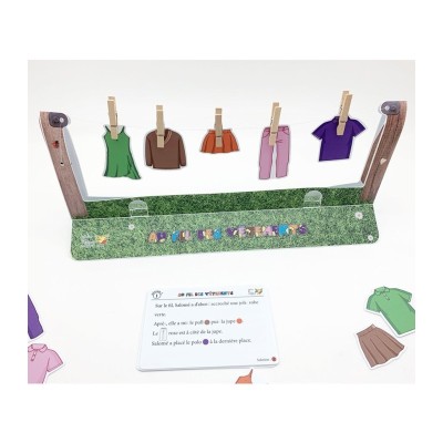 Au Fil des Vêtements – Jeu éducatif de logique et repérage spatial | L’Oiseau Magique Au Fil des Vêtements – Jeu éducatif de logique et repérage spatial | L’Oiseau Magique