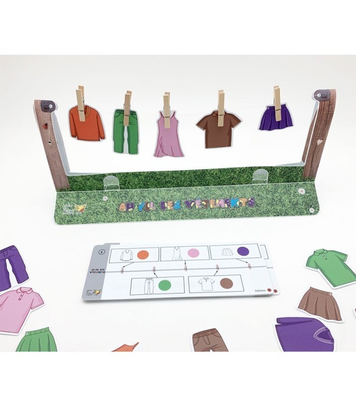 Au Fil des Vêtements – Jeu éducatif de logique et repérage spatial | L’Oiseau Magique