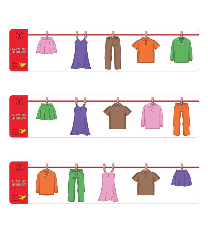 Au Fil des Vêtements – Jeu éducatif de logique et repérage spatial | L’Oiseau Magique