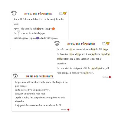 Au Fil des Vêtements – Jeu éducatif de logique et repérage spatial | L’Oiseau Magique Au Fil des Vêtements – Jeu éducatif de logique et repérage spatial | L’Oiseau Magique