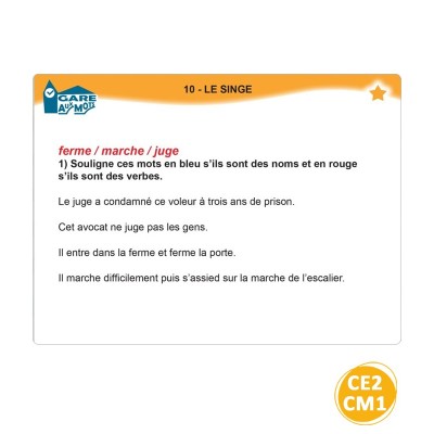 Jeu éducatif orthographe - Gare aux Mots
