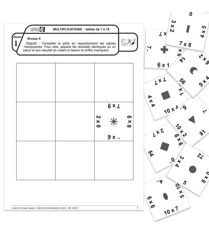 Échantillon APPARIO CALCUL MENTAL