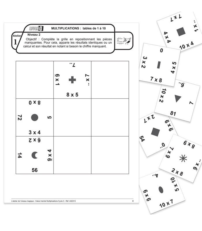 Échantillon APPARIO CALCUL MENTAL