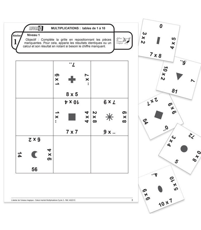 Échantillon APPARIO CALCUL MENTAL